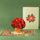 Poinsettias Plant Pop Up Card