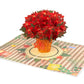 Poinsettias Plant Pop Up Card
