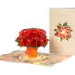 Poinsettias Plant Pop Up Card