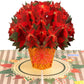Poinsettias Plant Pop Up Card
