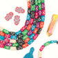 7x12mm Multi Color Natural Barrel Beads for Friendship Bracelets