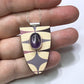 Purple Atomic Shield Pendant
