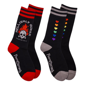 Queer Pixels Crew Sock Pack | 2 Designs