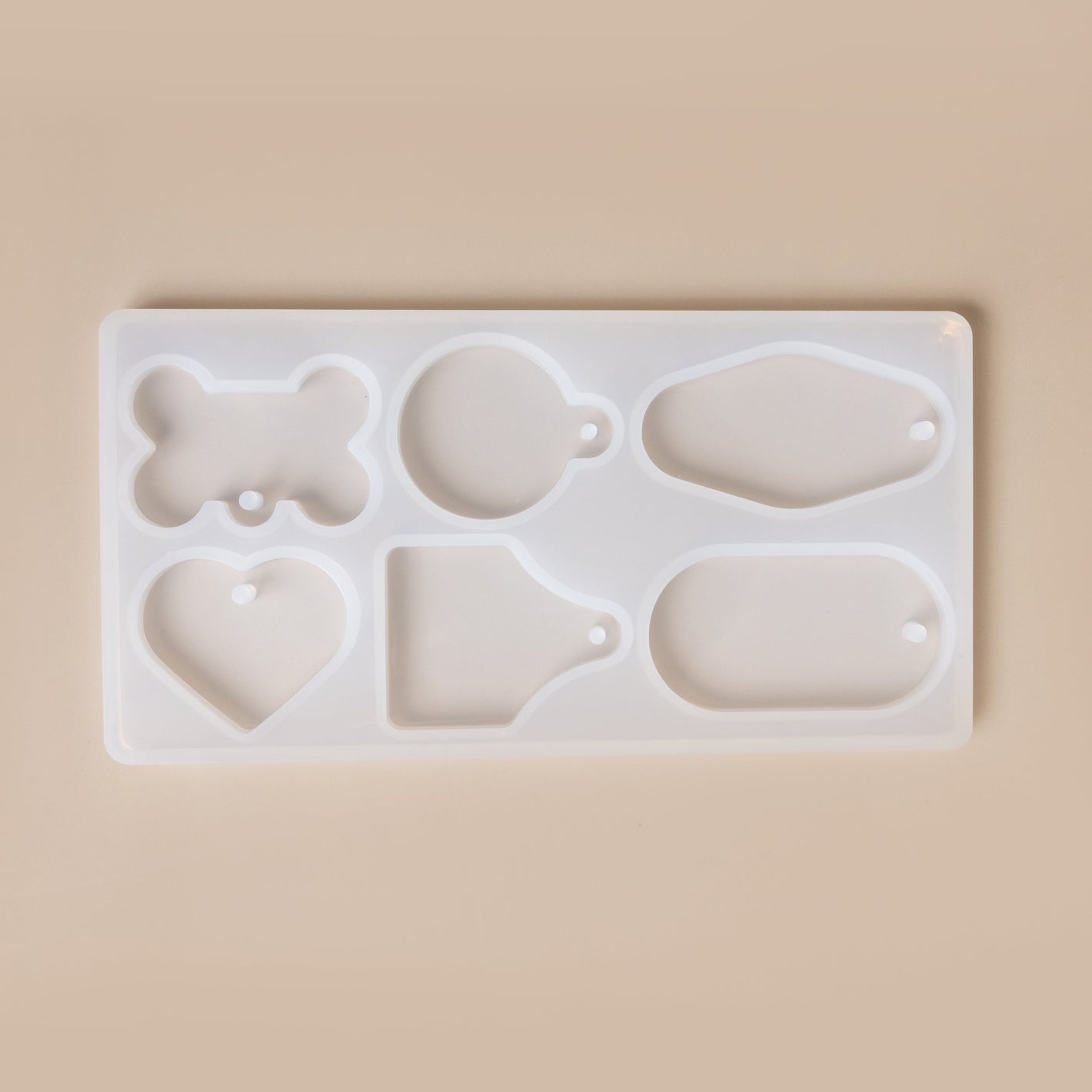 Resin Craft Silicone Tags Mold Pet Collar and Keychain