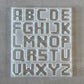Pixel Alphabet Silicone Mold