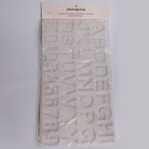 Large Alphabet Letter Charm Silicone Mold Resin Craft DIY