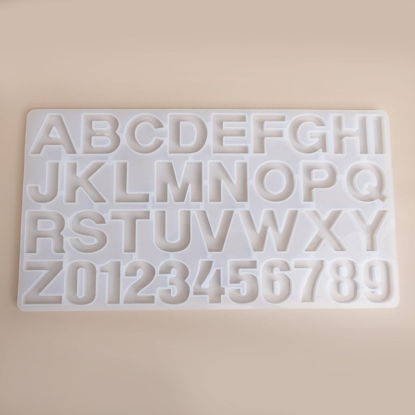 Large Alphabet Letter Charm Silicone Mold Resin Craft DIY