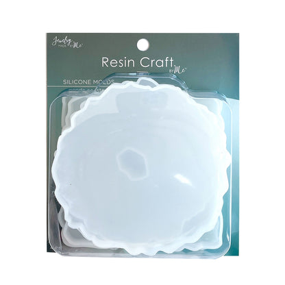 Geode Coasters Silicone Molds 4pc