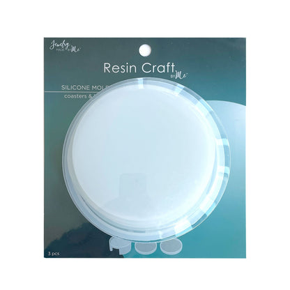 Round Coasters with Holder Silicone Molds 3pc