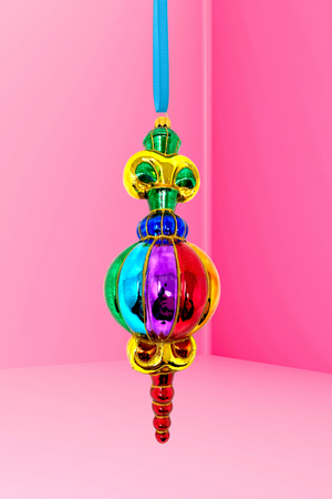 Rainbow Capulet Polish Glass Ornament