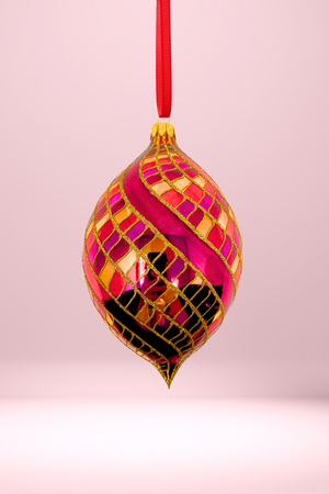 Red Hot Jackpot Spinner Glass Ornament