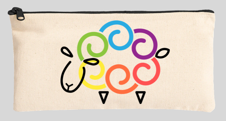 Rainbow Sheep Pouch