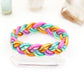 Rainbow or Gold Braided Thai Buddhist Temple Bracelets, Mantra Bangle, Sizes Available