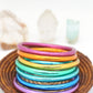Extra Large Rainbow Thai Buddhist Temple Bracelets, XL, Mantra Bangle, Kumlai