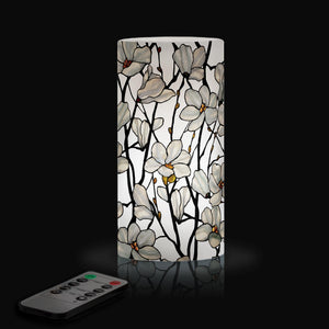 Tiffany Magnolia 6" LED Candle – Battery Operated, Flickering