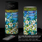 Tiffany Field of Lilies 6"  LED Candle – Battery Operated