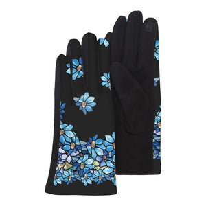 Tiffany Clematis Womens Touch Screen Gloves - One Size Fits All