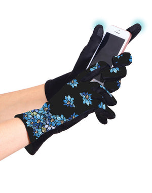 Tiffany Clematis Womens Touch Screen Gloves - One Size Fits All