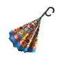 Kandinsky "Circles" Reverse Inverted Umbrella – Hands-Free, Windproof Design