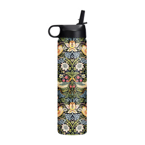 24 oz Water Bottle - William Morris "Strawberry Thief"