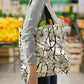Tiffany Magnolia Canvas Magazine Tote – Slim Vertical Tote Bag