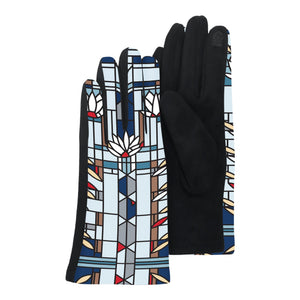 Frank Lloyd Wright Waterlilies Womens Touch Screen Gloves - One Size Fits All