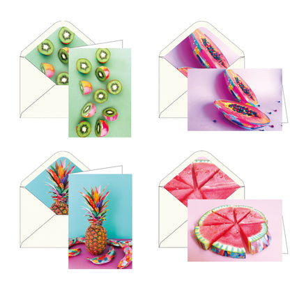 EttaVee Fruit - Boxed Blank Note Cards – Set of 16 in a Keepsake Gift Box