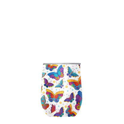 12 oz Stemless Wine Tumbler - Laurel Burch "Mariposas"