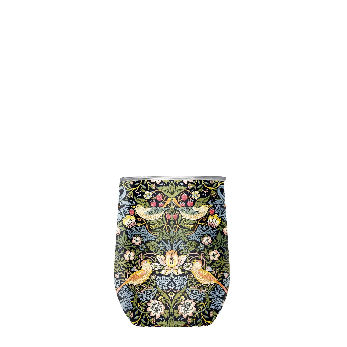 12 oz Stemless Wine Tumbler - William Morris "Strawberry Thief"