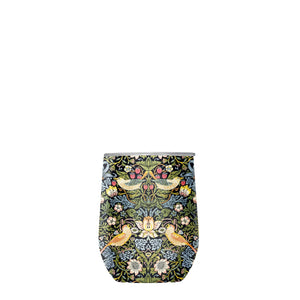12 oz Stemless Wine Tumbler - William Morris "Strawberry Thief"