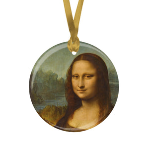 da Vinci Mona Lisa Porcelain Keepsake Ornament – Flat Ceramic, Gift-Ready