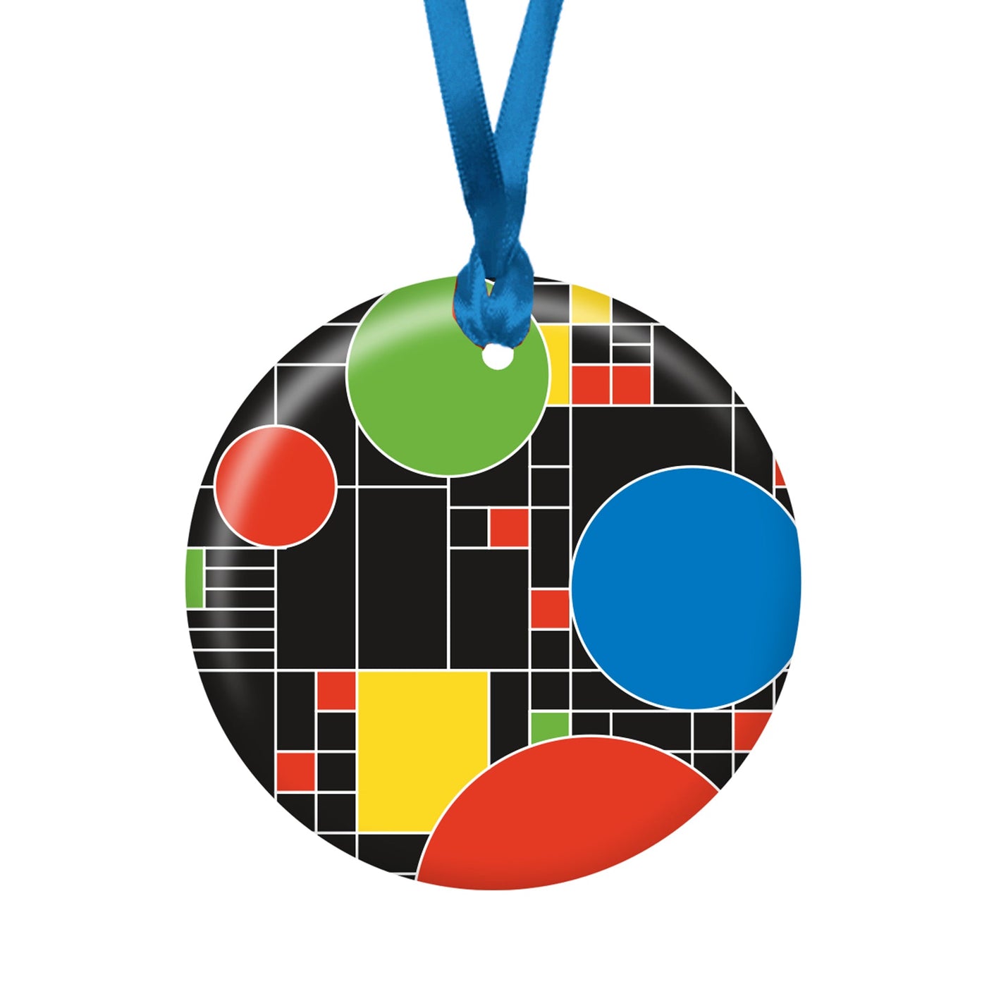 Frank Lloyd Wright Coonley Playhouse Porcelain Keepsake Ornament – Flat Ceramic, Gift-Ready