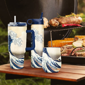 Hokusai "Great Wave" Insulated Drinkware Set of 3, 1 per size