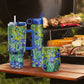 12 oz Stemless Wine Tumbler - van Gogh "Irises"