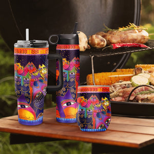 24 oz Water Bottle - Laurel Burch "Fantasticats"