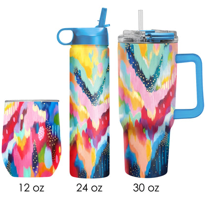 EttaVee "Brush 100" Insulated Drinkware Set of 3, 1 per size