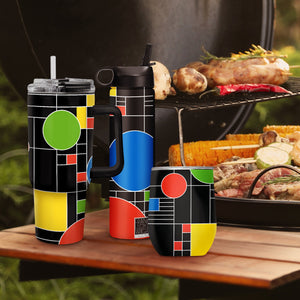 24 oz Water Bottle - Frank Lloyd Wright "Coonley Playhouse"