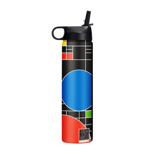 24 oz Water Bottle - Frank Lloyd Wright "Coonley Playhouse"