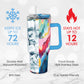 30 oz Tumbler - EttaVee "Brush Strokes 100"
