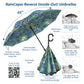 van Gogh Irises Reverse Inverted Umbrella – Hands-Free