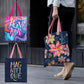 Canvas Magazine Tote Bags – Set of 3 EttaVee Blues | Lightweight Reusable Book & Travel Totes