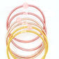 Crystal Energy Thin Thai Buddhist Temple Bangles, Gold, Rose Gold, Champagne Mantra Bracelets