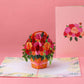 Roses Basket Pop Up Card