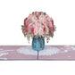 Pink Roses Pop Up Card