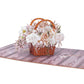 Rustic Flower Basket Pop Up Card