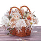 Rustic Flower Basket Pop Up Card