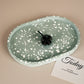 Oval Tray Cement Silicone Mold DIY Jewelry Display Panel Mould Concrete Plaster Resin Crystal Storage Coaster Molds Home Decor
