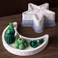 DIY Star Moon Plaster Tray Silicone Mold Creative Jewelry storage Plate Storage Box Flowerpot Ornament Making Mold Home Decor