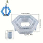 DIY Arched Flower Pot Silicone Mold Rectangular Round Craft Gift Hydroponics Vase Making Plaster Resin Casting Molds Home Decor