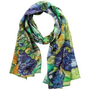 Van Gogh Irises Cotton Scarf